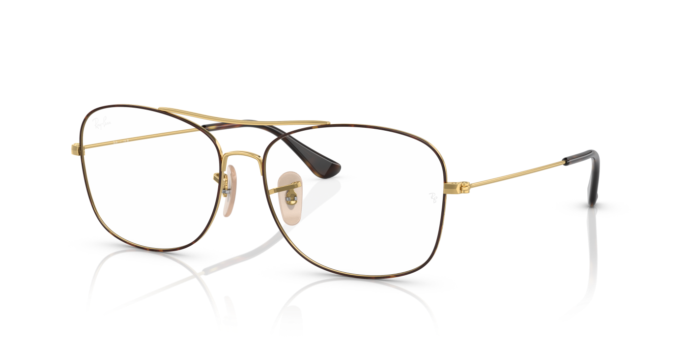 RB6499 OPTICS - Havana strălucitoare pe auriu