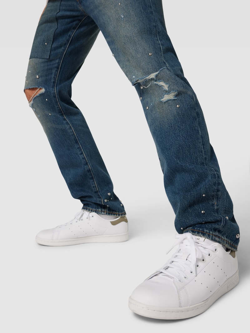Jeans im Used-Look in jeans