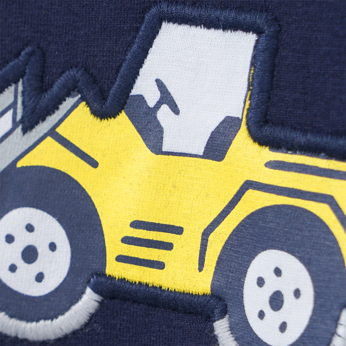 Baby Langarmshirt mit Radlader-Applikation