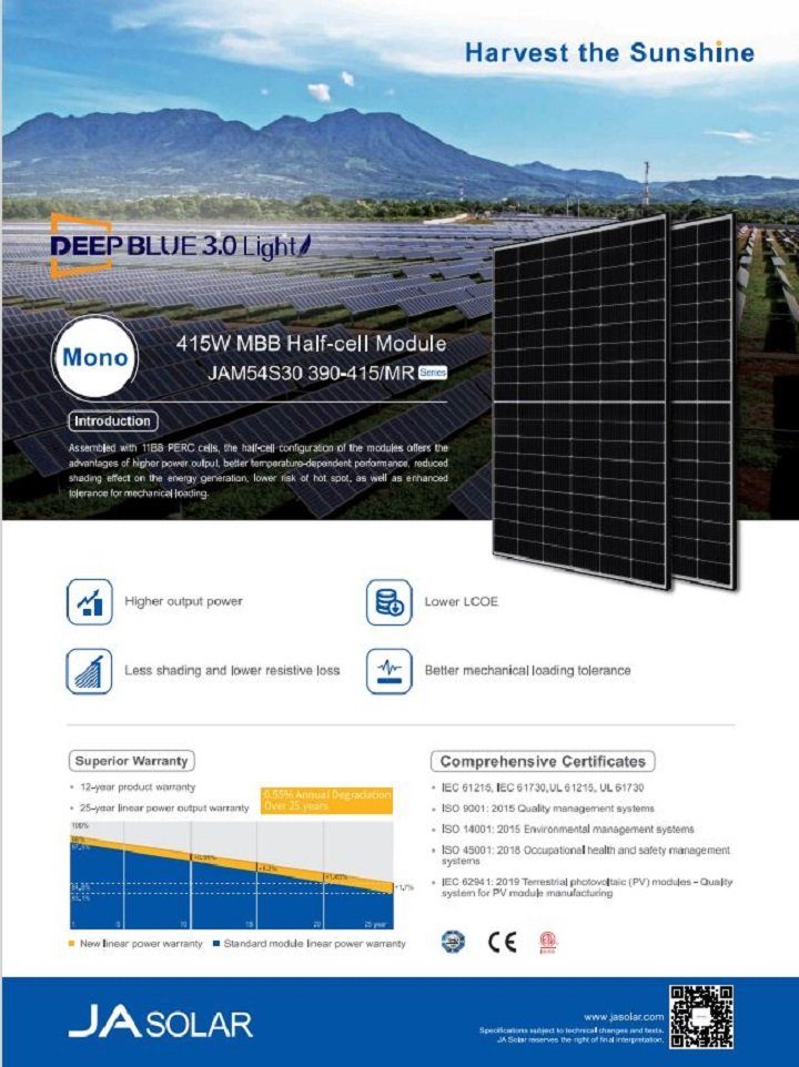 Jet-Line Solaranlage Balkonkraftwerk 410 W 800 W drosselbar Photovoltai