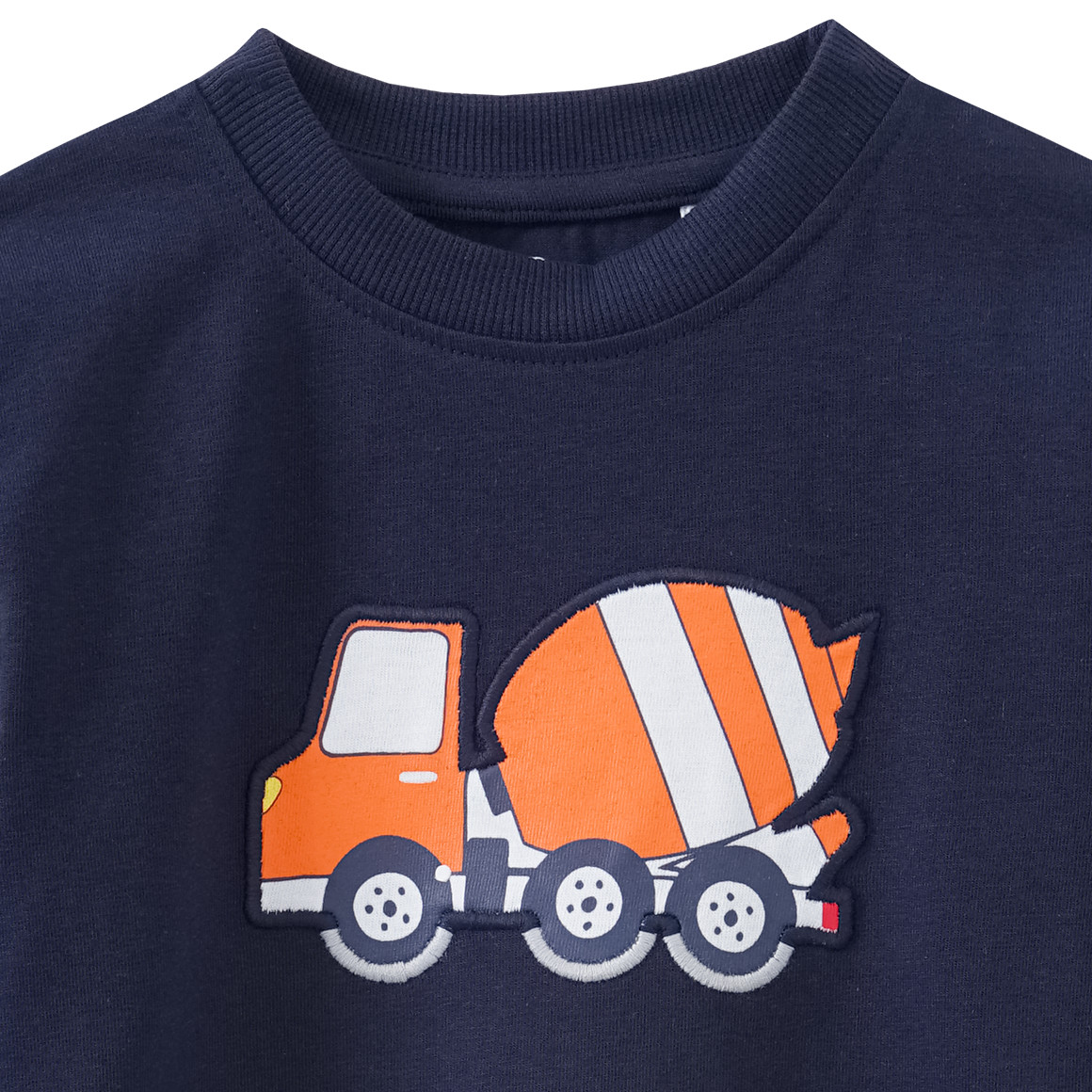 Kinder Langarmshirt mit LKW-Applikation