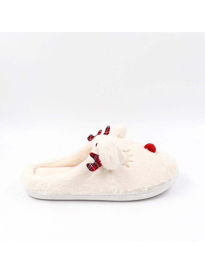 Confly Hausschuhe in Creme günstig kaufen