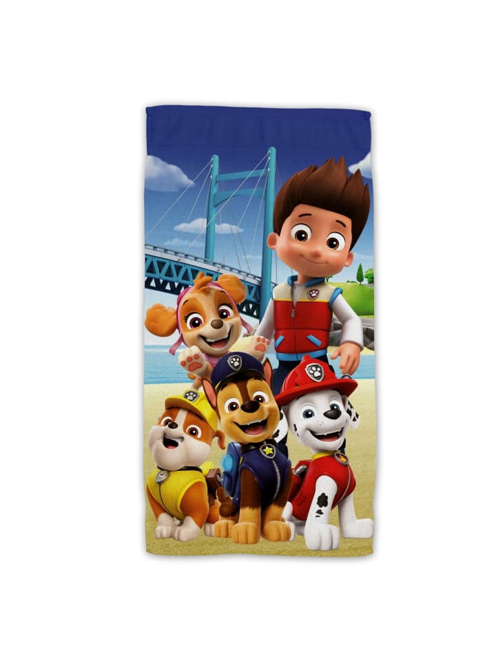 Paw Patrol Baumwolle Strandtuch Frottee Badetuch mit Premium Druck, 70x140 cm in Mehrfarbig günstig kaufen 70 x 140 cm