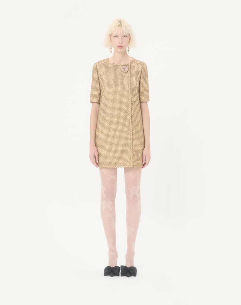 Vestido curto de tweed Canestrello com lurex