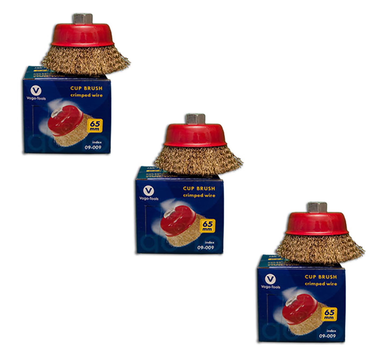 Vago-Tools Topfbürste 65mm Bürste gewellt Winkelschleifer & Flex 1x