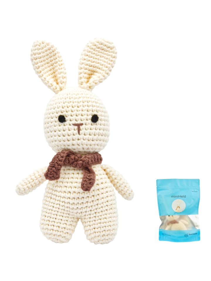 miniHeld Handgestrickter Hase gehäkelt aus Baumwolle Spielzeug 18 cm 0 Monate günstig kaufen onesize