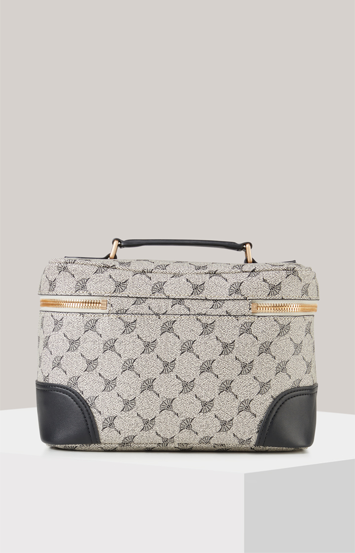 Beauty-Case Mazzolino Edition Flora in Schwarz/Offwhite