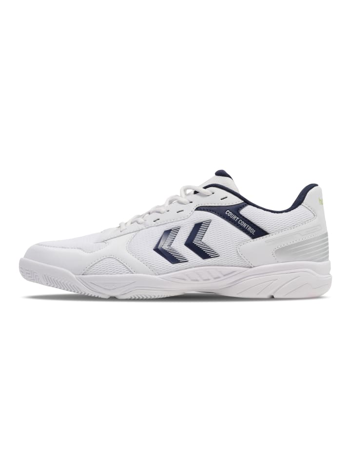 Hummel Hummel Hallenschuh Court Control Erwachsene in WHITE/BLACK IRIS günstig kaufen