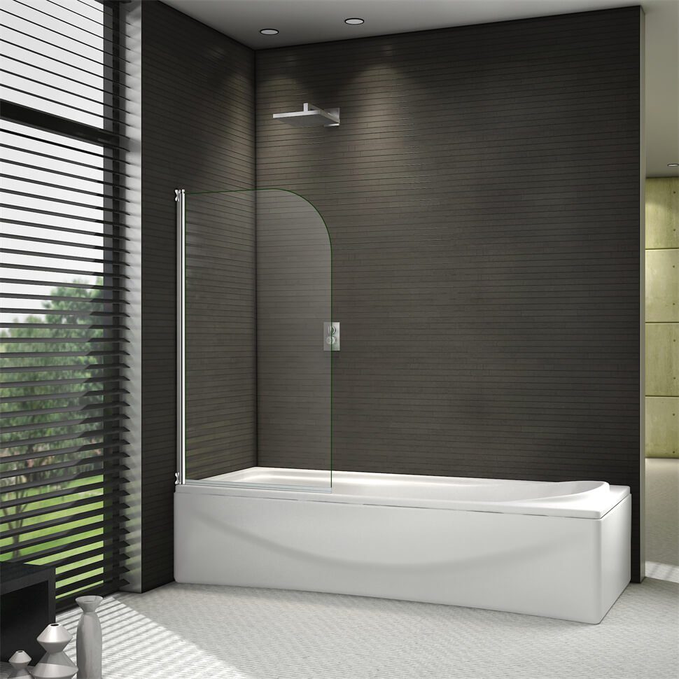 duschspa Badewannenaufsatz 5mm Badewannenaufsatz Drehwand auf Badewanne Duschabtrennung, Einscheibensicherheitsglas, Sicherheitsglas, (Set), Breite 80cm, Höhe 140cm, Glas