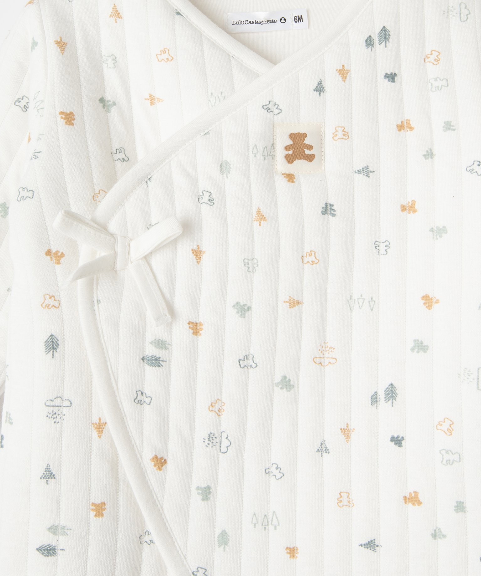 Ensemble bébé 2 pièces : combinaison et bonnet imprimés ... ecru | GEMO