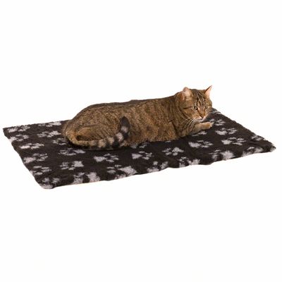 Vetbed® Isobed SL Katzendecke Paw, schwarz/grau