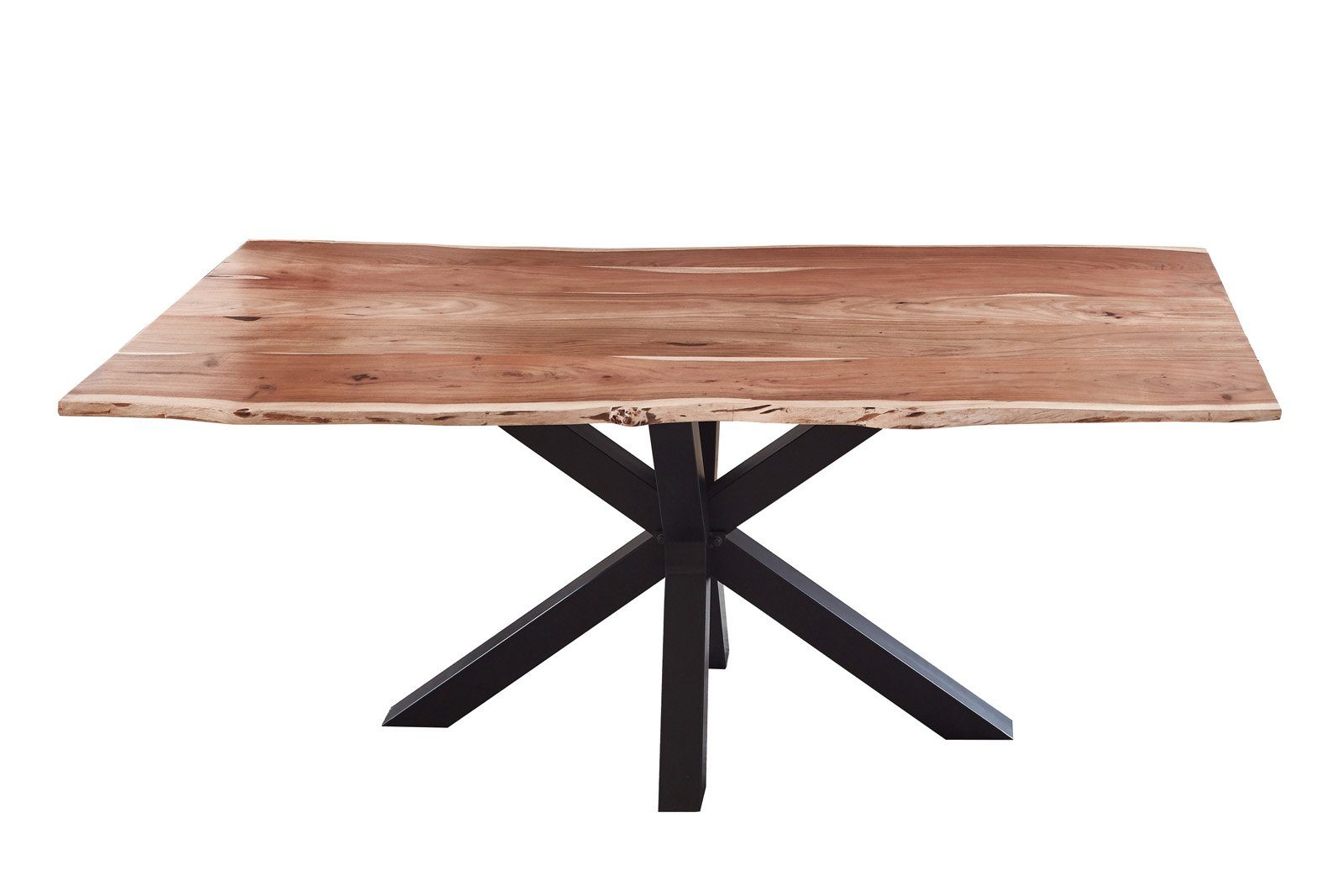SAM® Baumkantentisch Quincy, Akazie, naturfarben, Baumkante, Einzeltisch 140