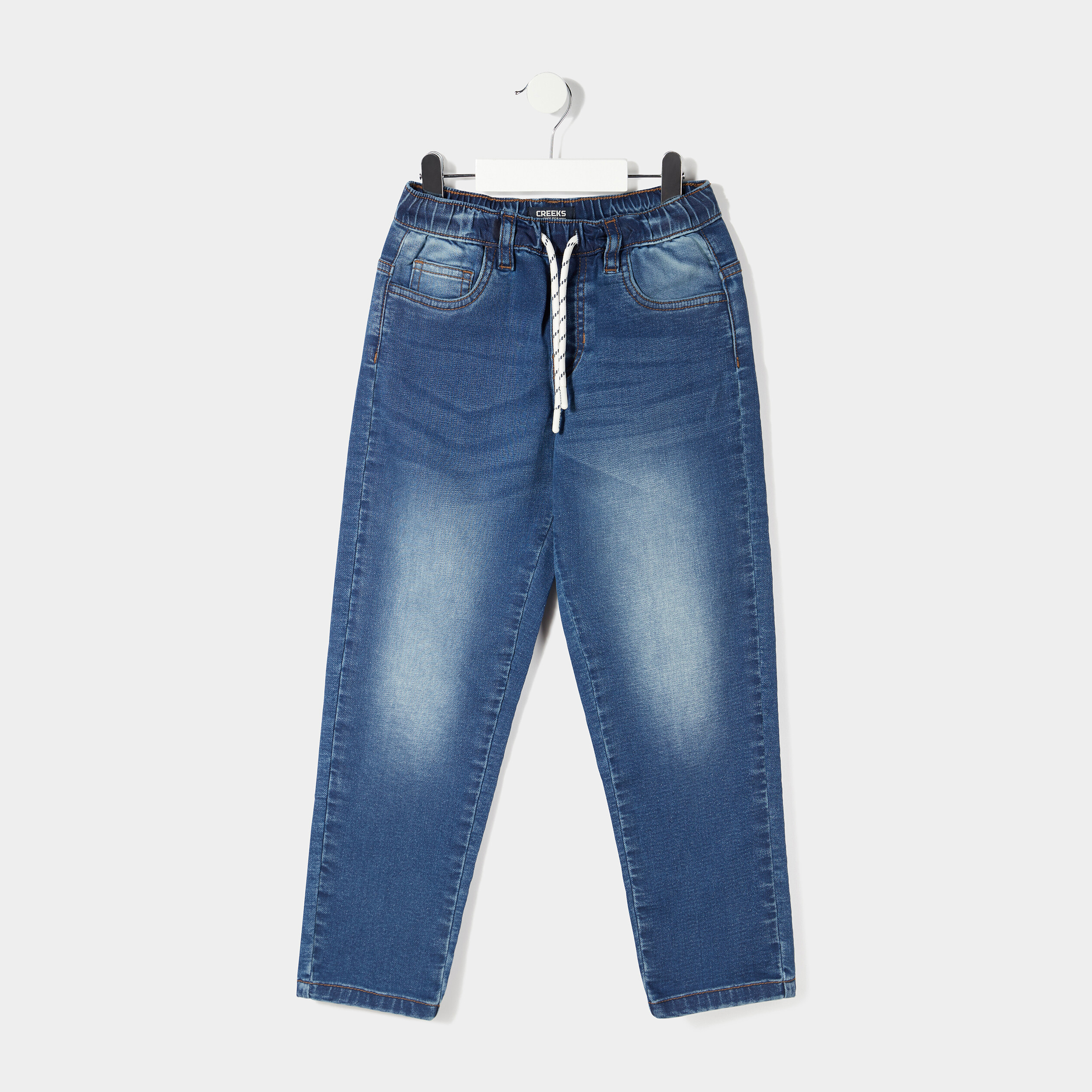 Jeans jogger Creeks denim stone garçon | La Halle
