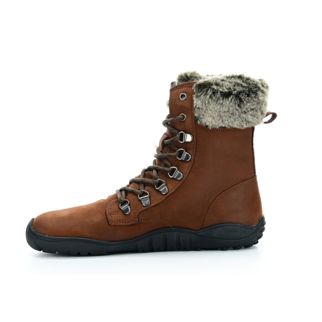 Koel4kids Levi Tex Lambswool Chocolate Winterbarfußstiefeletten