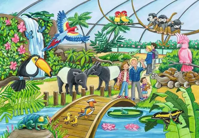 Kinderpuzzle ab 4 Jahren - Willkommen im Zoo - 24 Teile