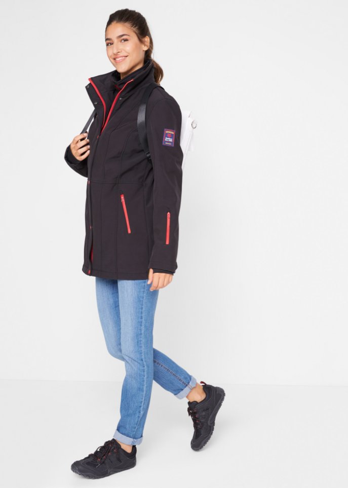 Stretch-Softshell-Longjacke