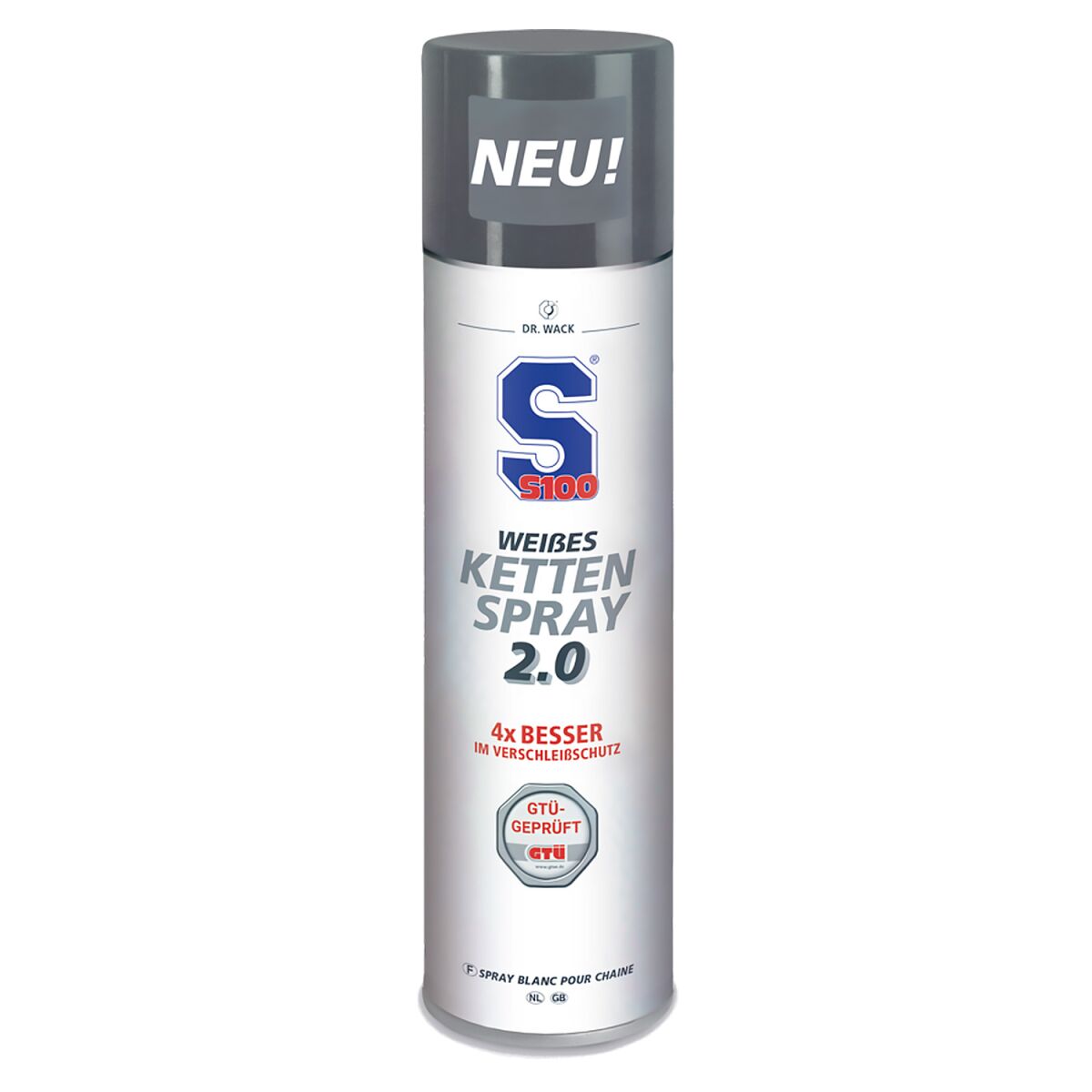 Dr. Wack S100 Weißes Kettenspray 2.0 Ölspray 400ml