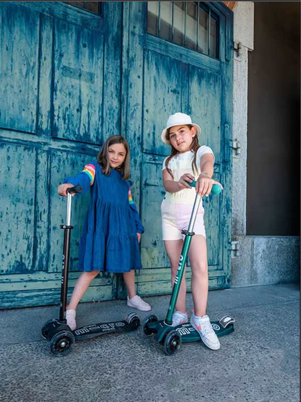 Trottinette 3 roues – Maxi Deluxe Eco Vert Led