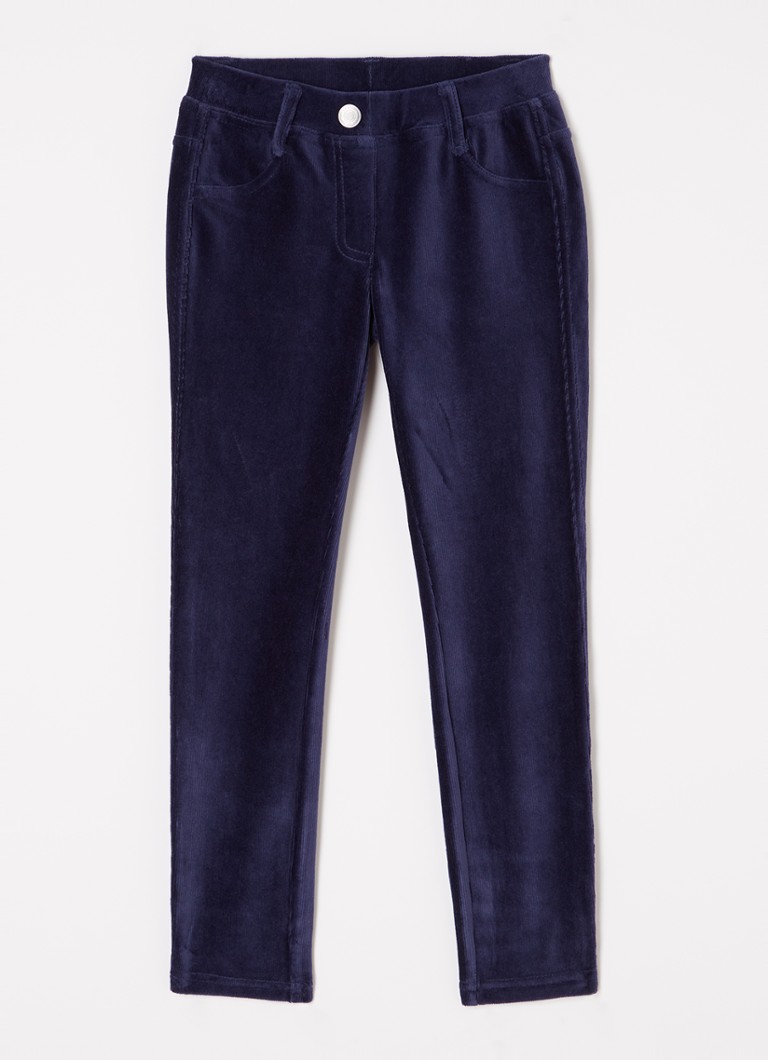 Pantaloni drepți din catifea reiată Benetton