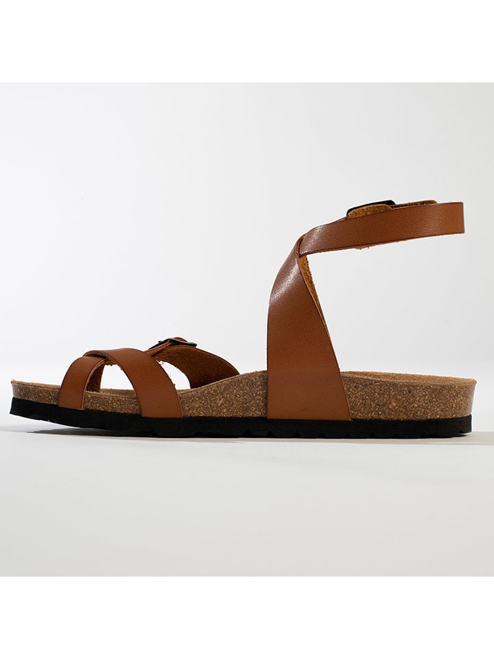 BACKSUN Leder-Sandalen 