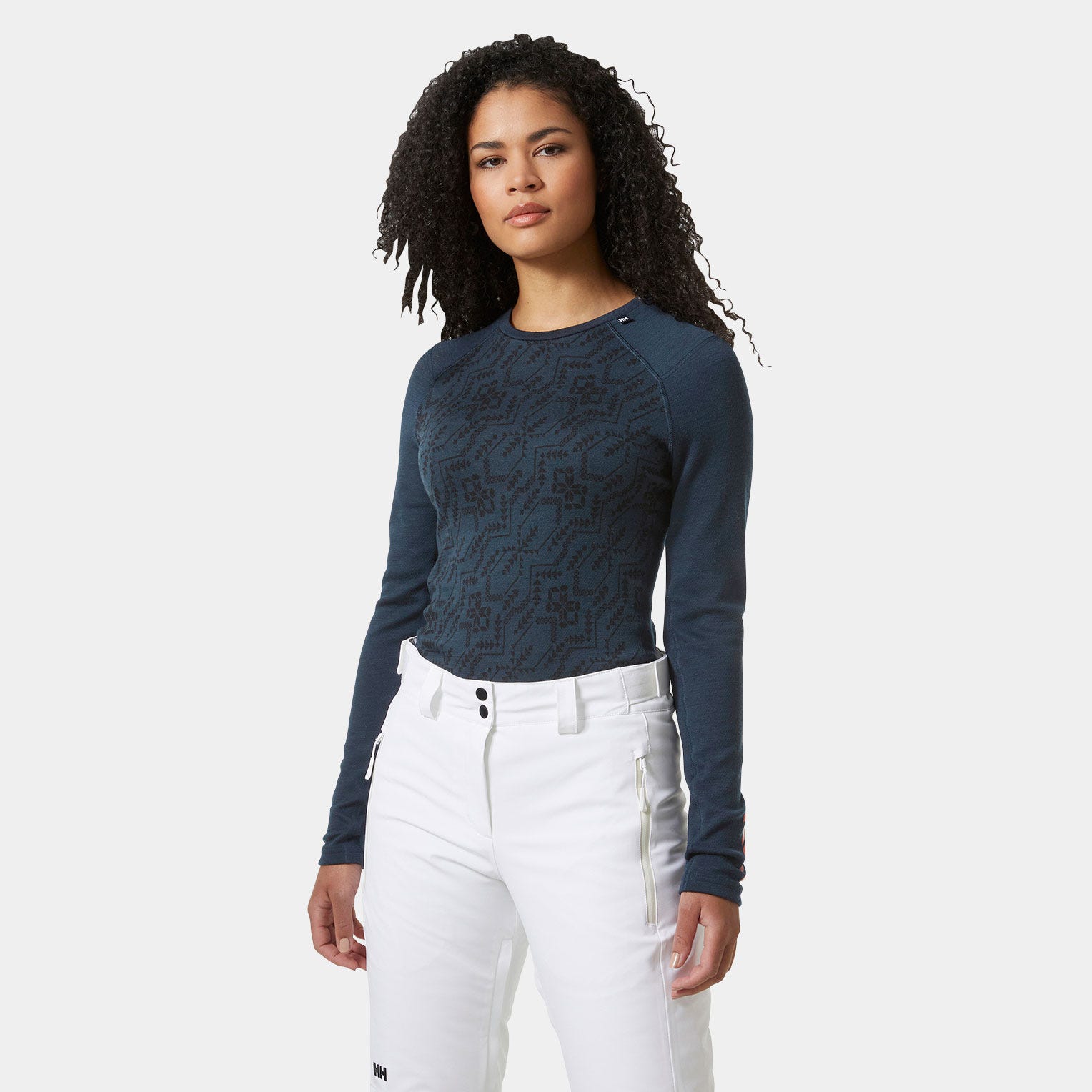 Women’s LIFA® Merino Midweight Graphic Long-Sleeve Crew Base Layer