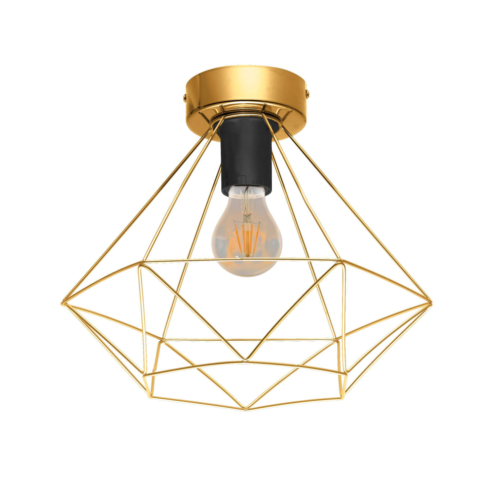 Deckenleuchte Tarbes goldfarben