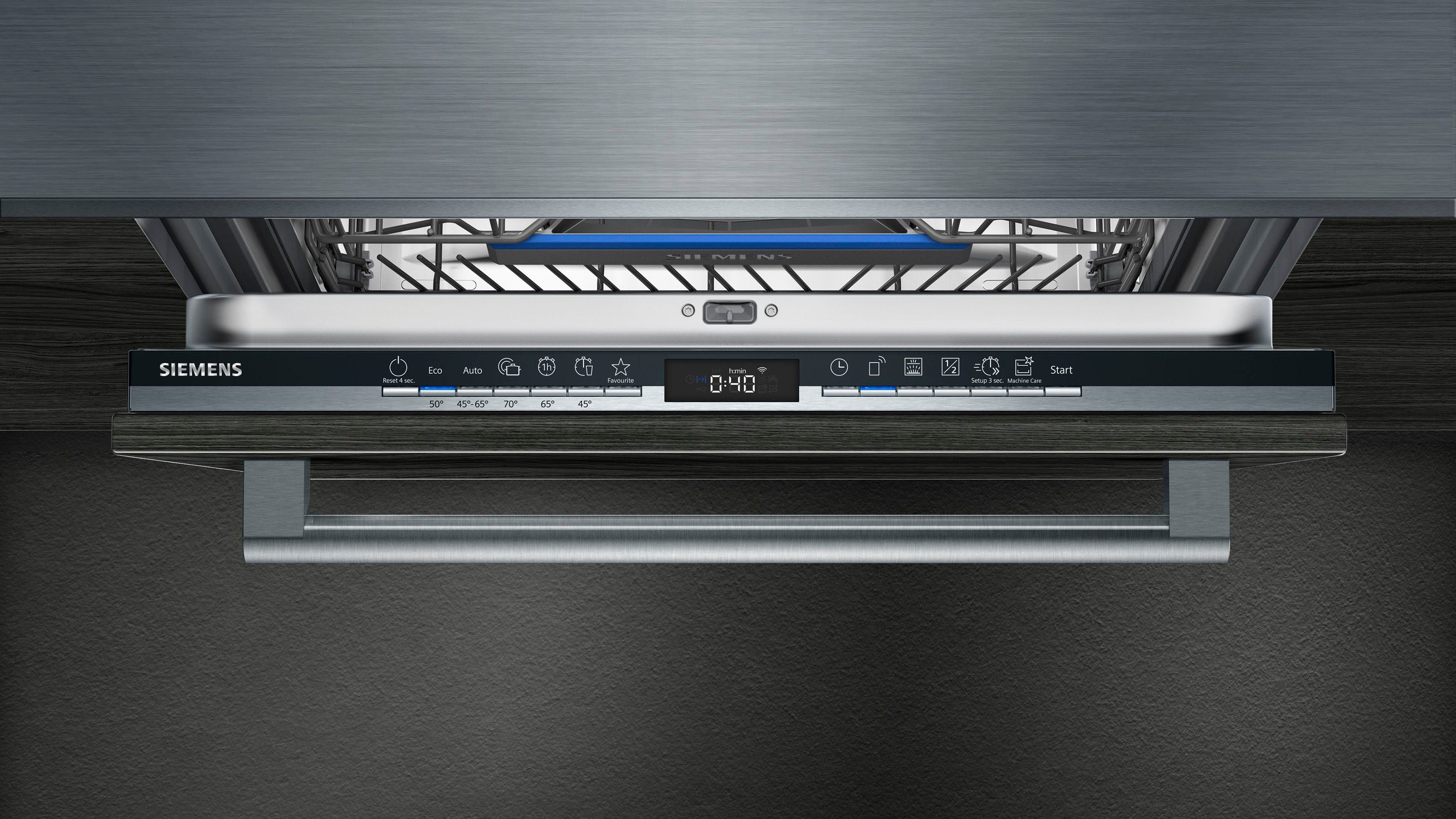 SIEMENS vollintegrierbarer Geschirrspüler iQ300, SX73HX60CE, 14 Maßgedecke, XXL-Geschirrspüler