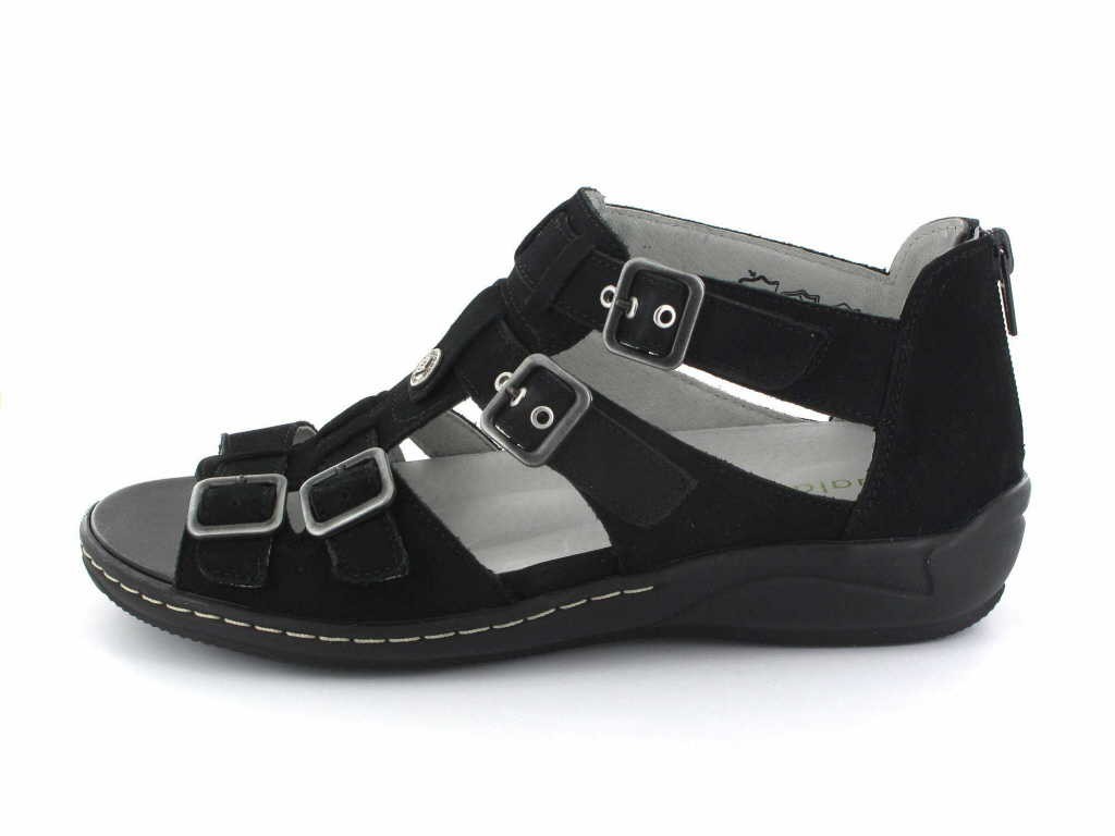 WALDLÄUFER Komfort Sandalen schwarz Hilena