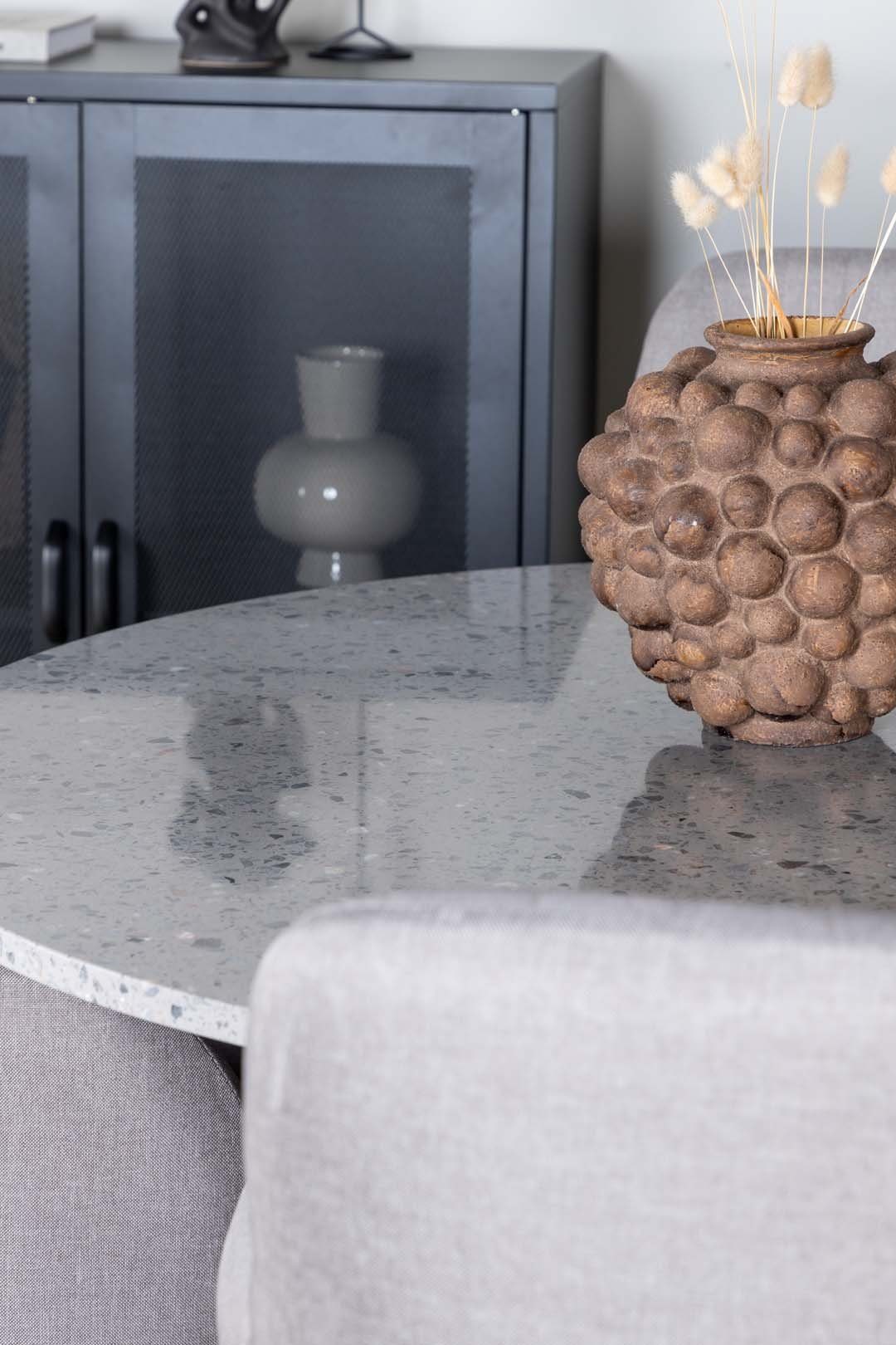 ebuy24 Essgruppe Razzia Essgruppe Tisch grau und 4 Comfort Stühle g