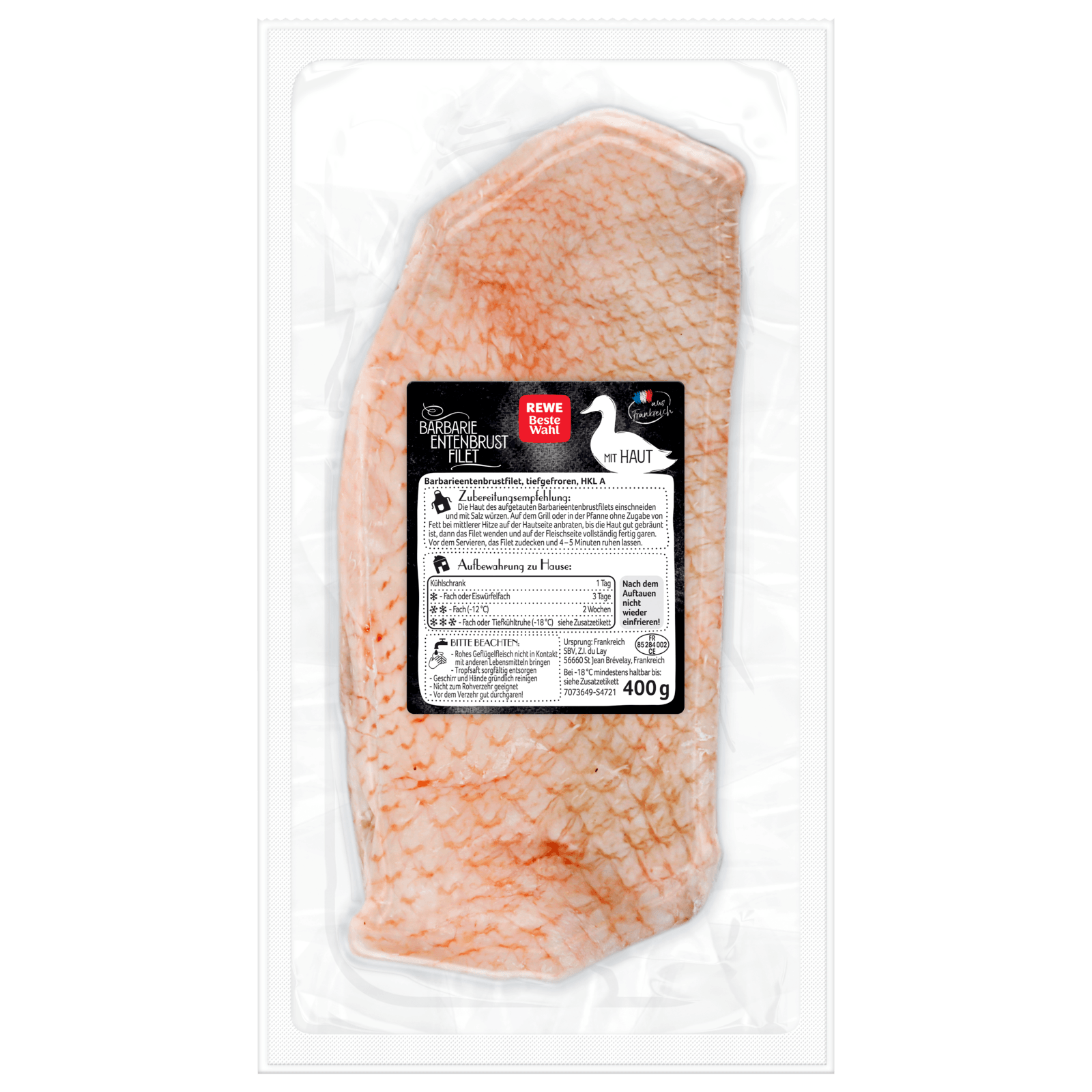 REWE Beste Wahl Barbarie Entenbrustfilet 400g