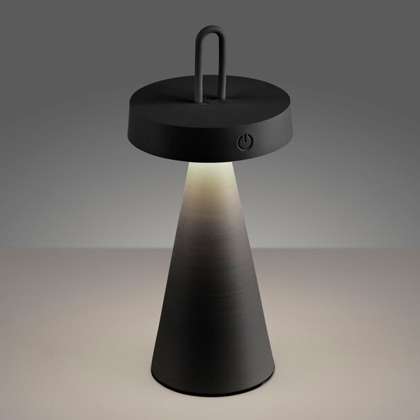 LED-Akku-Tischleuchte Elna, schwarz