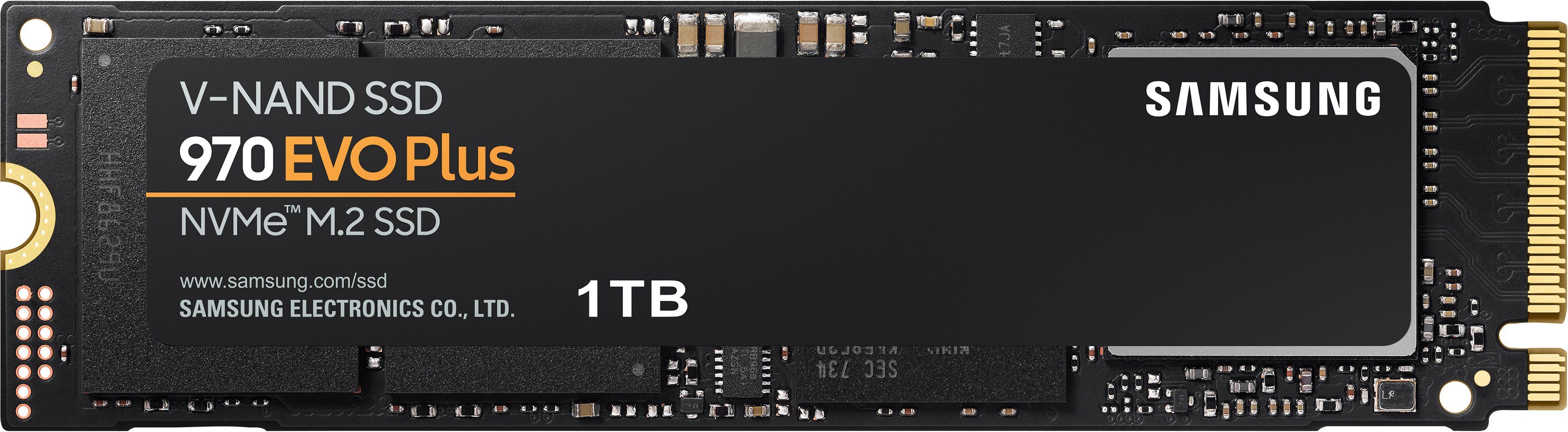 Samsung 970 EVO Plus NVMe™ M.2 1 TB interne SSD (1 TB) 3500 MB/S Lesegeschwindigkeit, 3300 MB/S Schreibgeschwindigkeit
