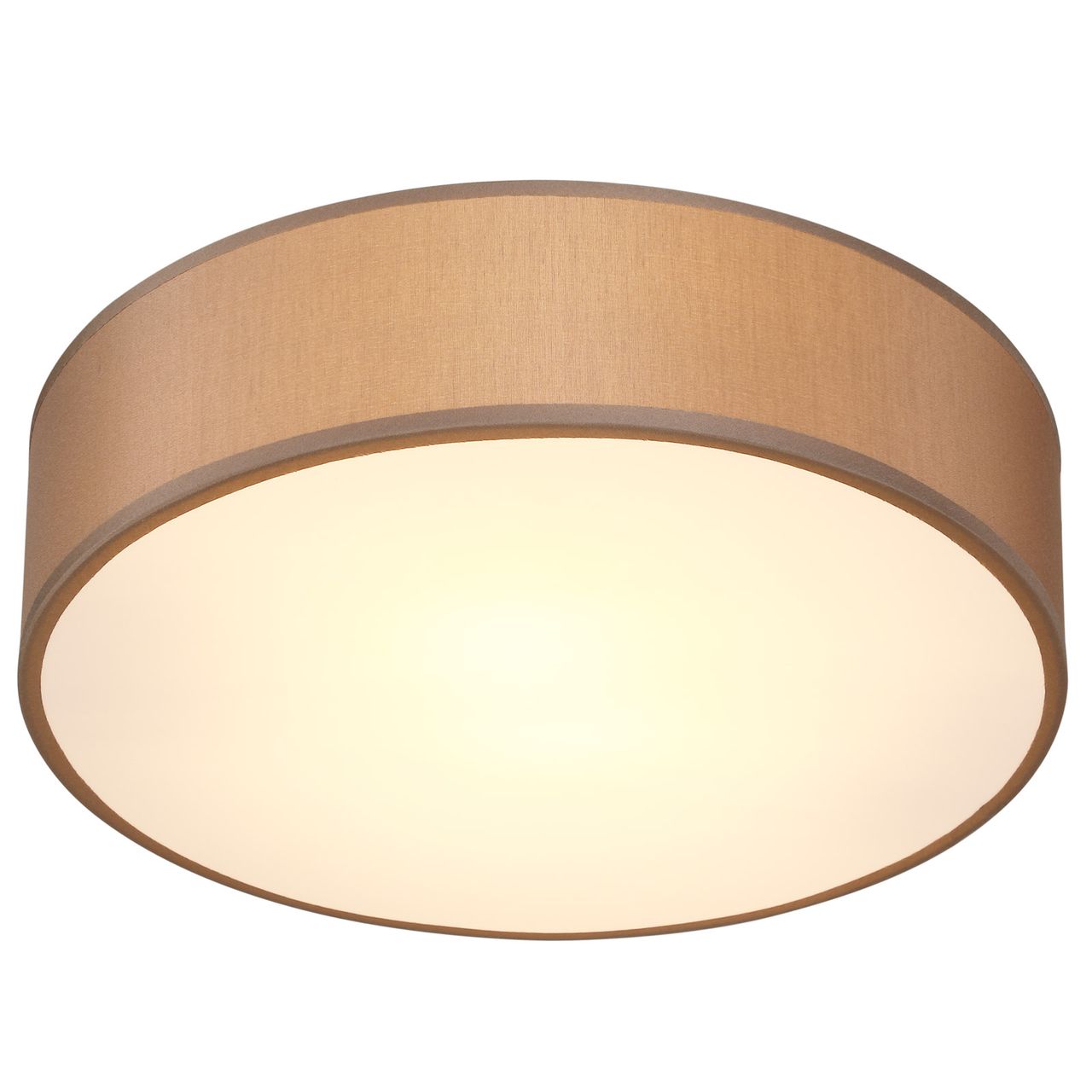 Casaria monzana® Deckenlampe Taupe Stoff Ø38cm