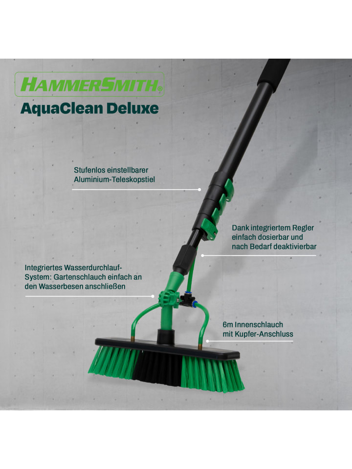 Hammersmith Besen AquaClean Deluxe - Wasserbesen - 3,6m in Grün günstig kaufen onesize