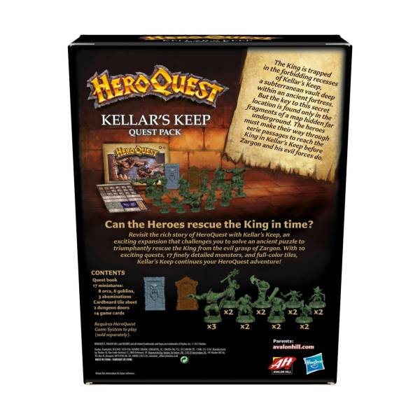 HeroQuest: Kellar`s Keep (Exp.) (engl.)
