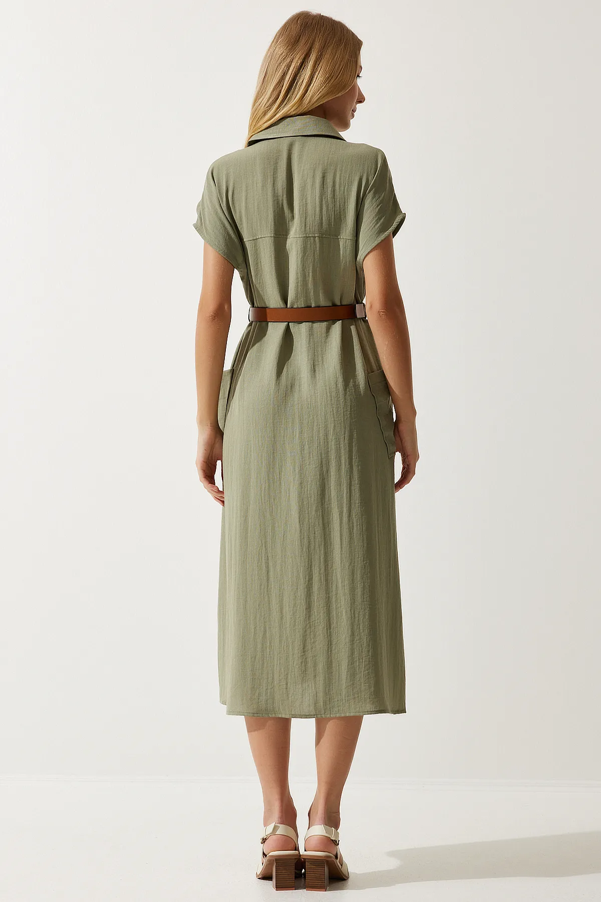 Happiness İstanbul  Kleid - Khaki - A-Linie