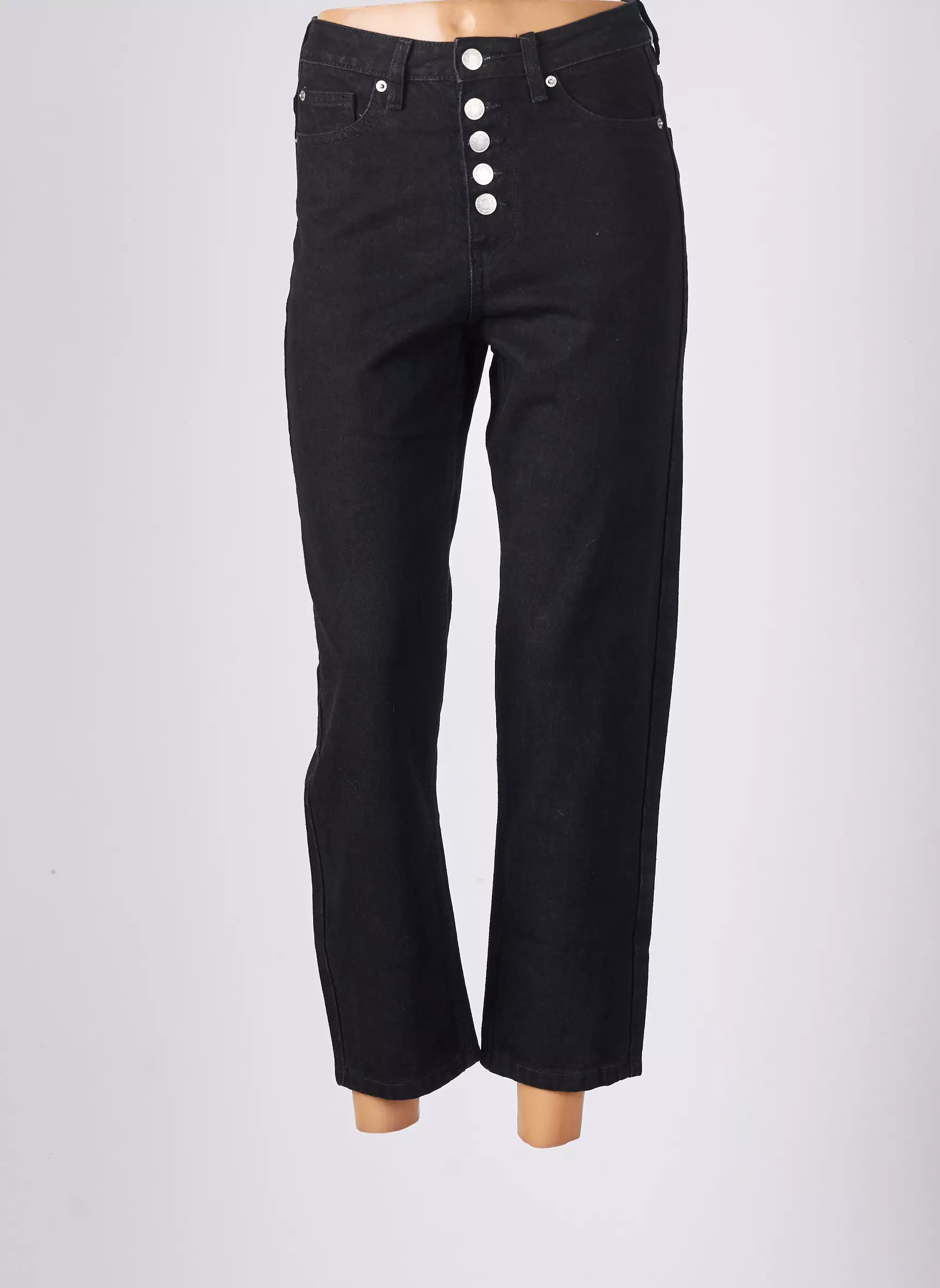 Cache Cache Jeans Coupe Droite Femme couleur noir