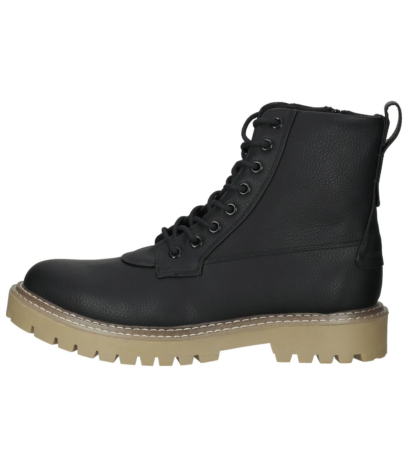Bullboxer Stiefelette Lederimitat Schnürstiefelette