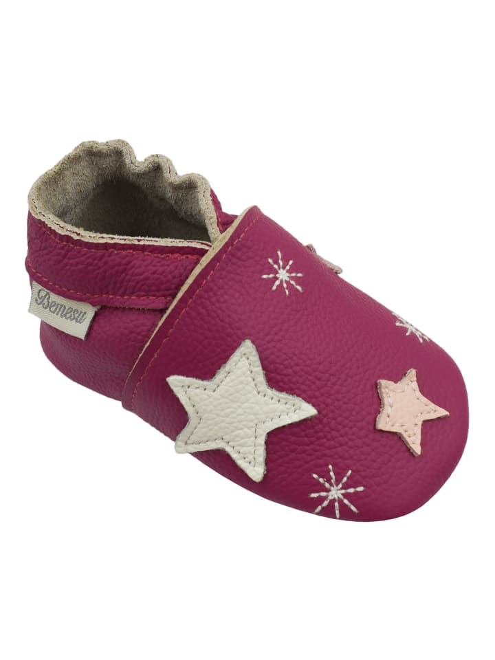 Yalion Leder-Krabbelschuhe 