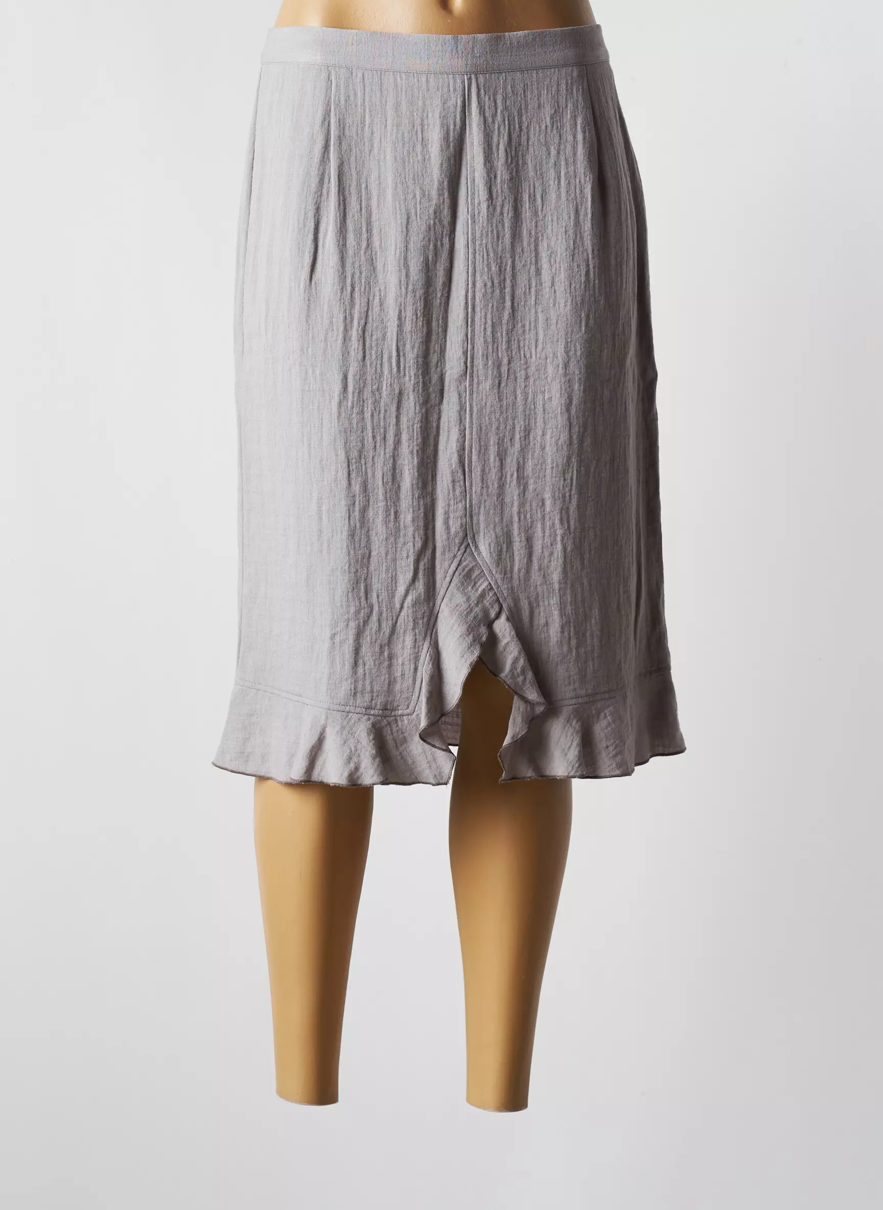 Telmail Jupes Mi Longues Femme couleur gris