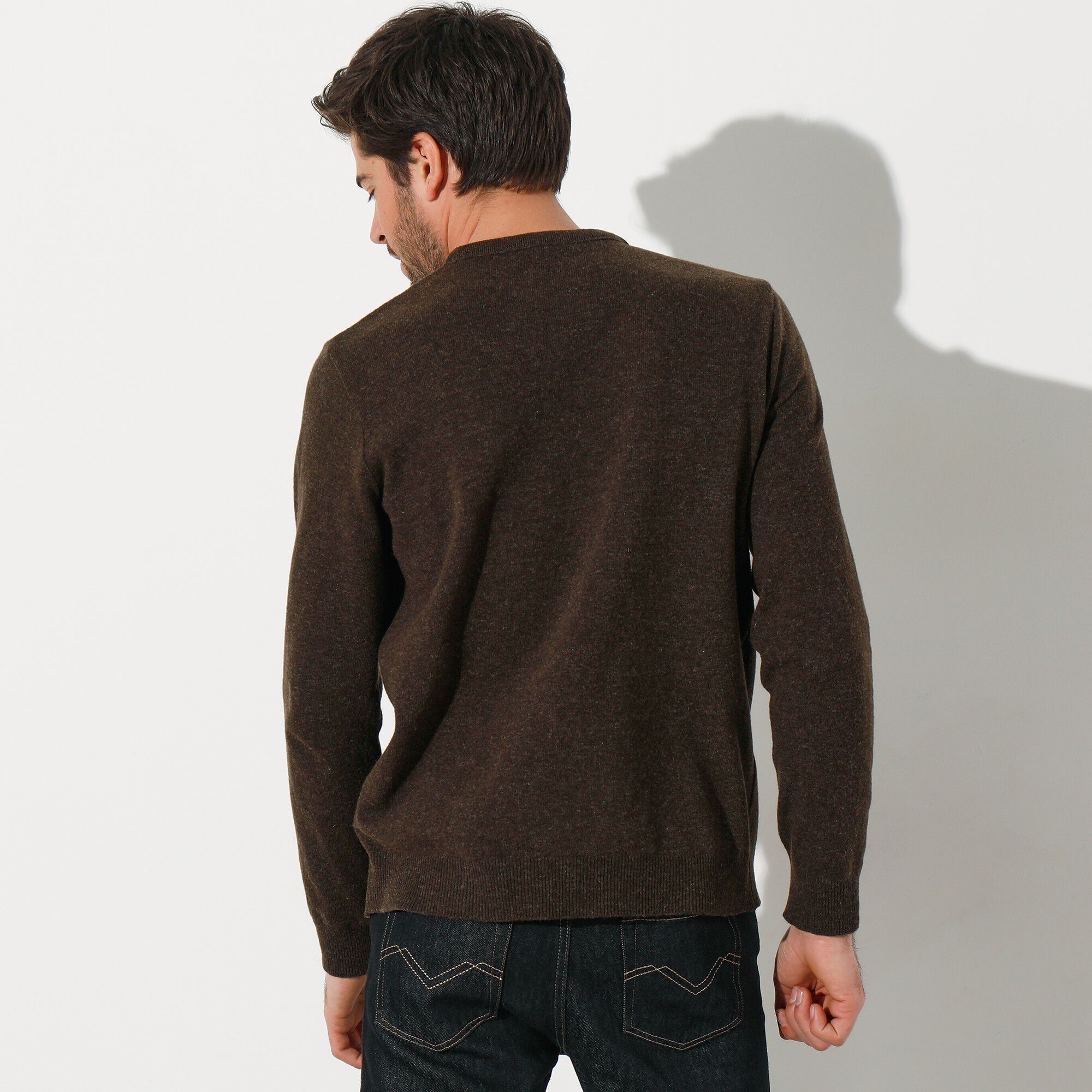 Pull col rond 80% laine