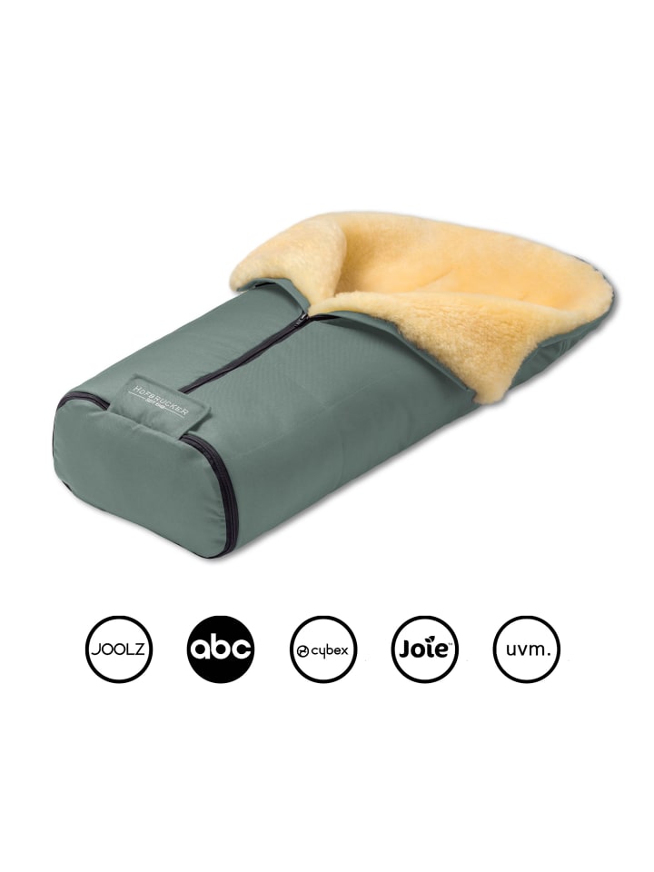Hofbrucker Lammfell-Fußsack Iglu für Kinderwagen und Buggy in Lindgrün günstig kaufen onesize