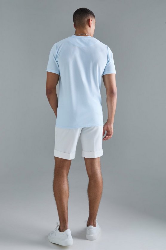 Slim-Fit Ottoman T-Shirt