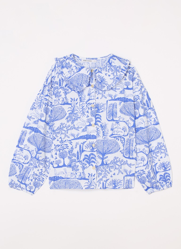 BOBO HA SCELTO una blusa con stampa Wonderland