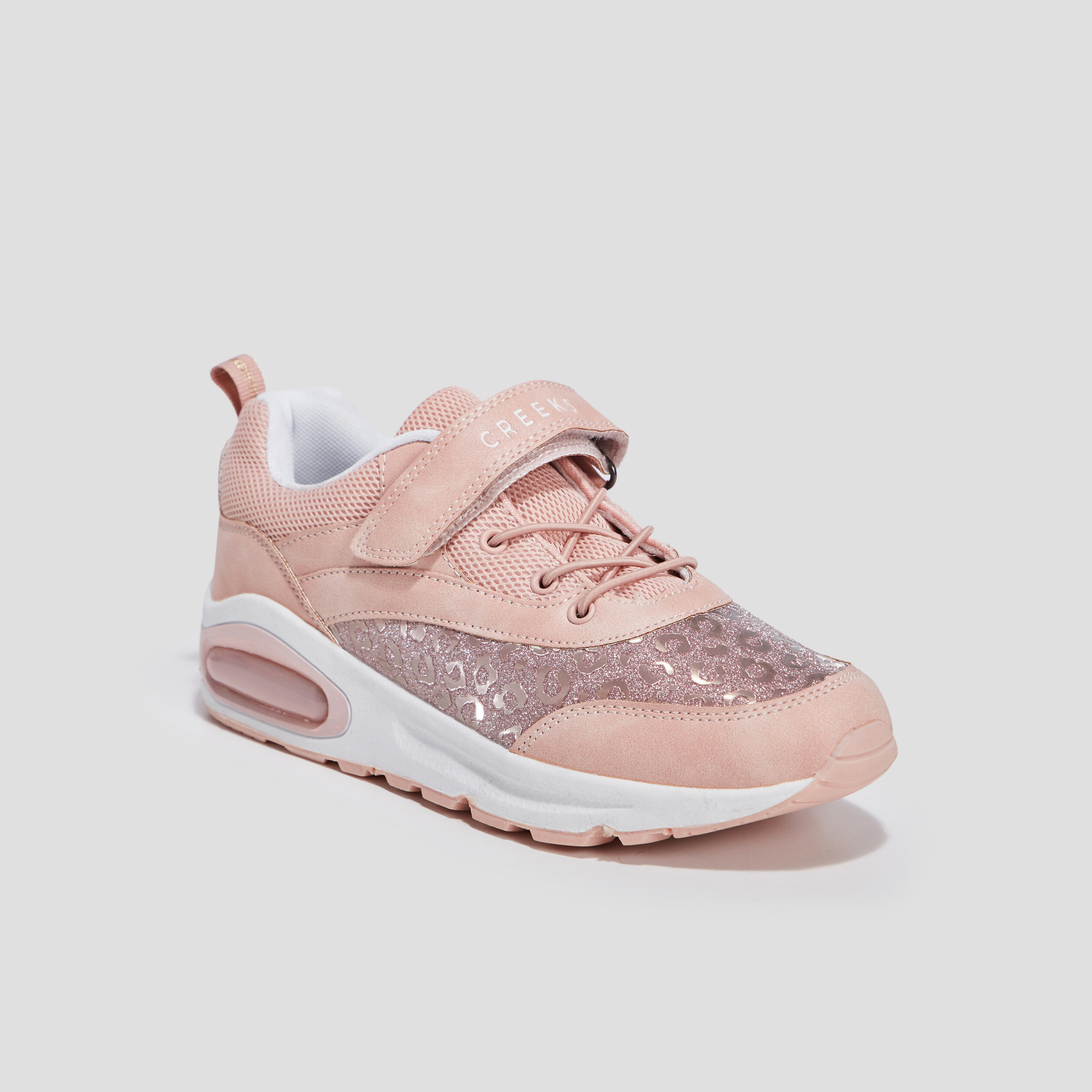 Runnings à lacets Creeks rose champagne fille | La Halle