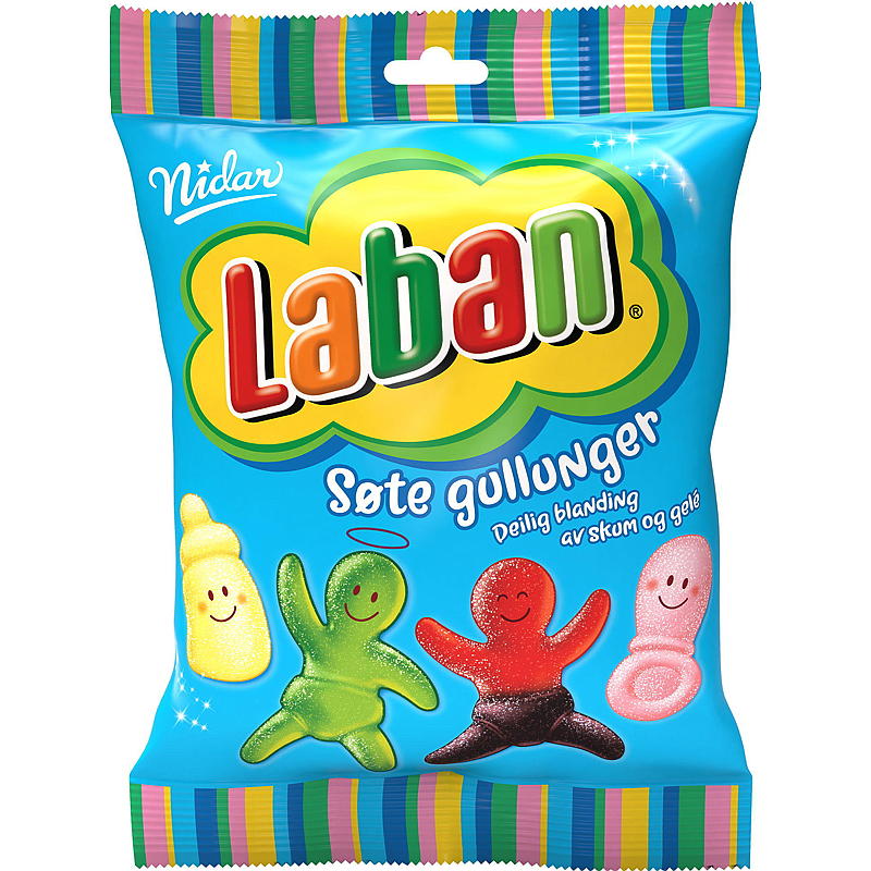 Nidar Laban Søte gullunger 200 g
