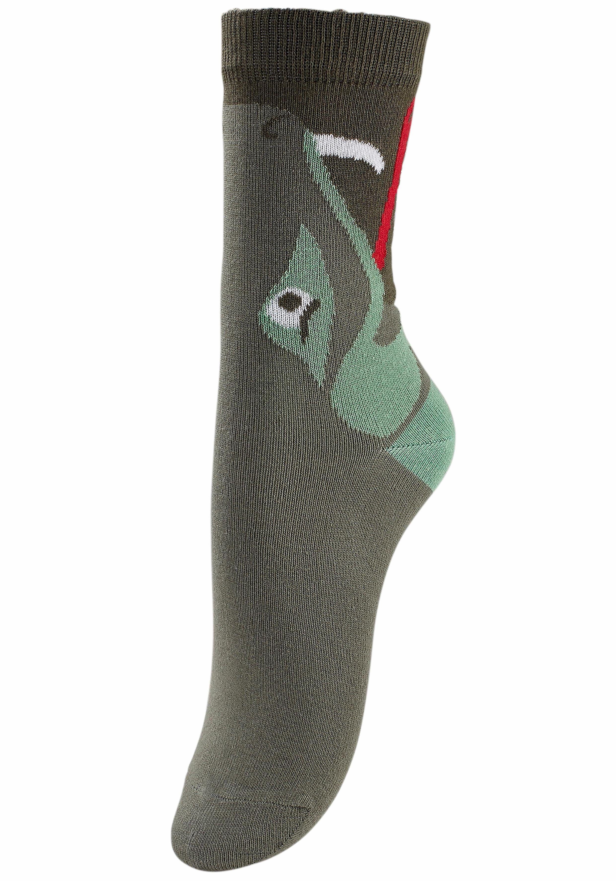 Socken (5-Paar) mit Tiermotiven