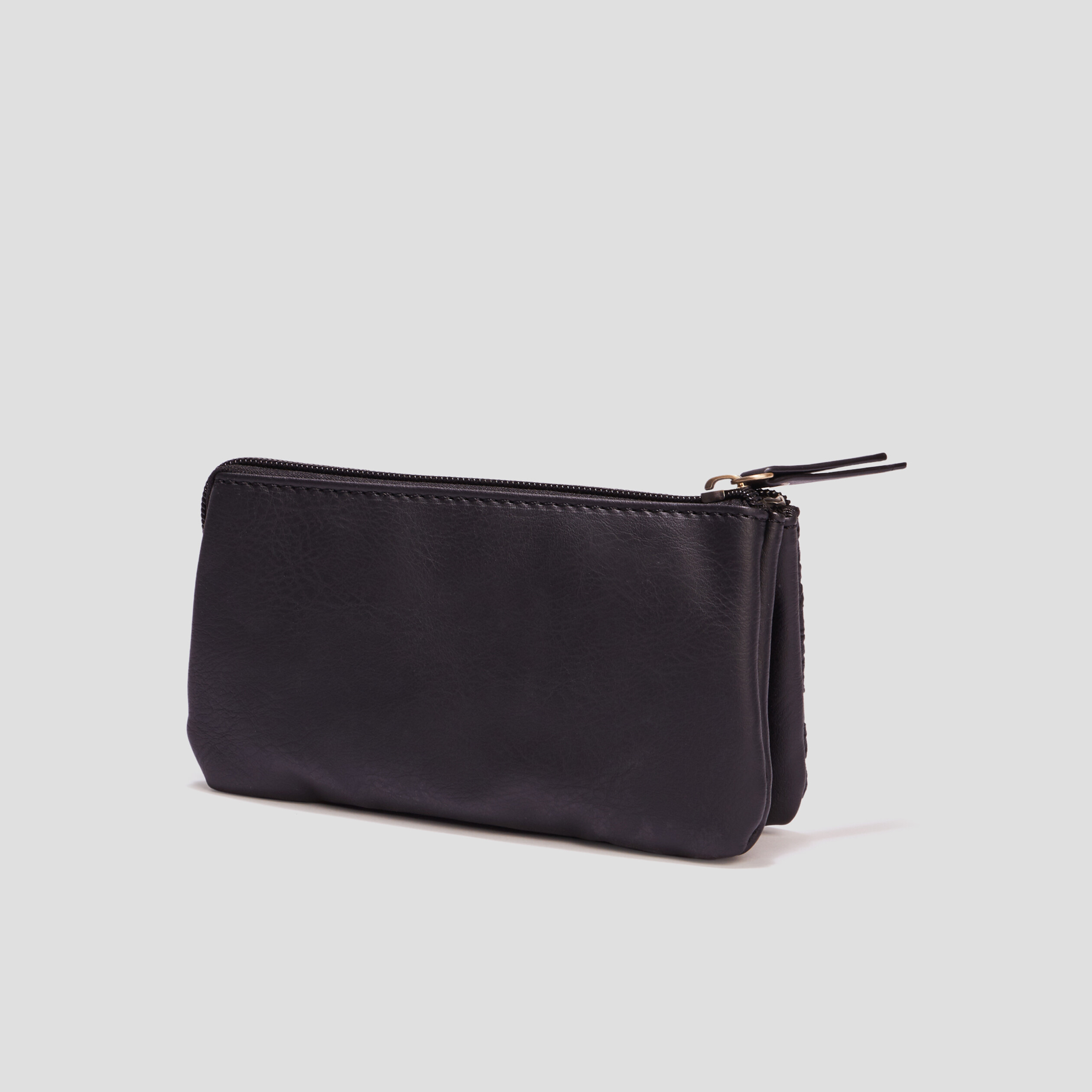 Portefeuille brodé noir femme | La Halle