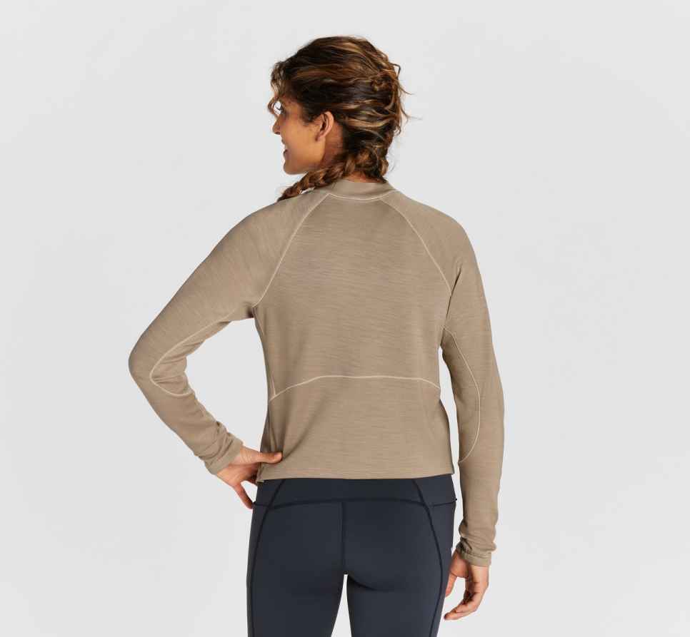 Midweight Merino Blend langermet skjorte Dune