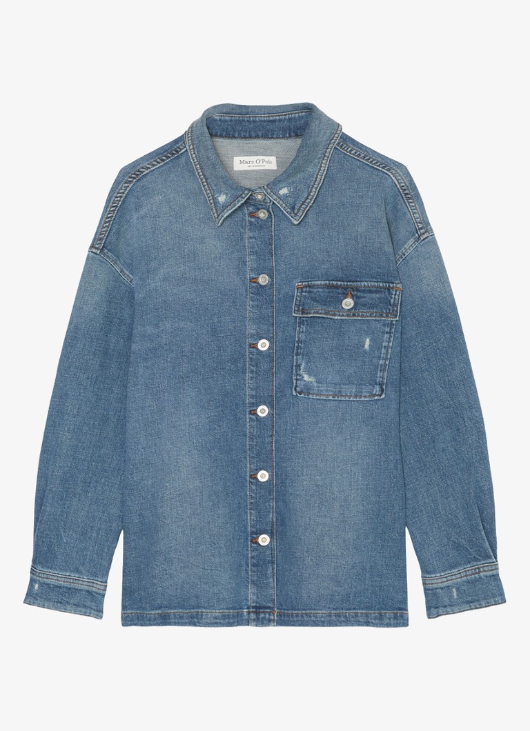 Marc O'Polo  Jack van denim met borstzak